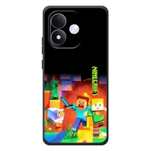 Чохли для Xiaomi Redmi Note 17 (Персонажі МайнКрафт) (Герой Майнкрафт)