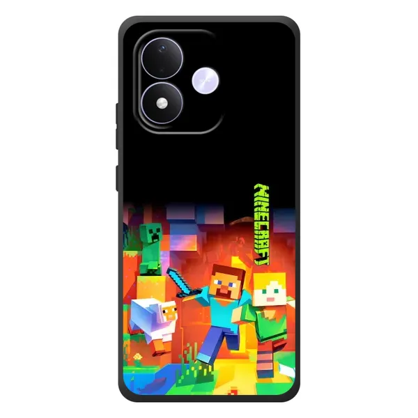 Чехол с рисунком «Герой Майнкрафт» для Xiaomi Redmi Note 17 Чехол с рисунком «Герой Майнкрафт» для Xiaomi Redmi Note 17