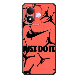 Силіконовый Чохол Nike Air Jordan на Сяомі Редмі Ноте 17 (Just Do It)