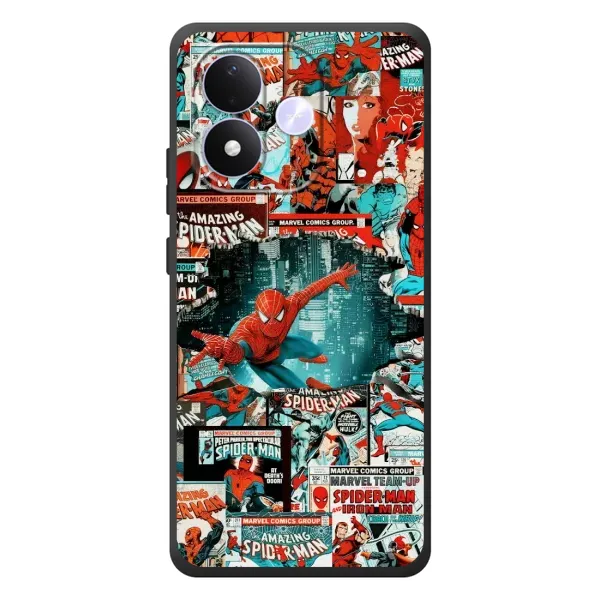 Чехол с рисунком «Комиксы Человек Паук» для Xiaomi Redmi Note 17 Чехол с рисунком «Комиксы Человек Паук» для Xiaomi Redmi Note 17