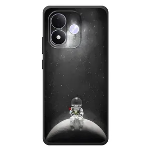 Силиконовый Чехол с принтом "Космонавты" на Xiaomi Redmi Note 17 (Космонавт романтик)