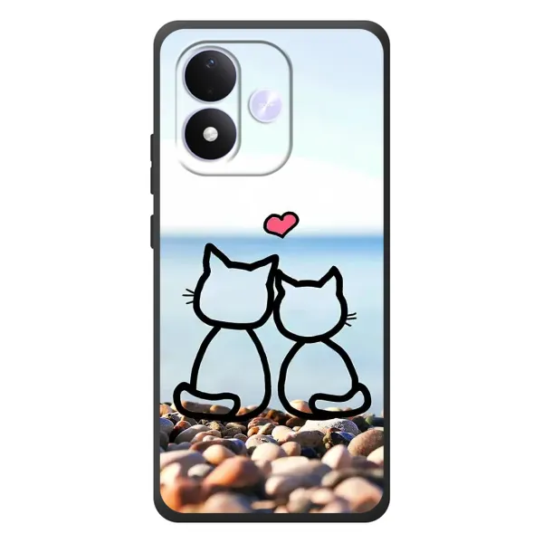 Чехол с рисунком «Котейки» для Xiaomi Redmi Note 17 Чехол с рисунком «Котейки» для Xiaomi Redmi Note 17