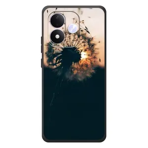 Силиконовый Чехол с одуванчиками на Xiaomi Redmi Note 17 (Красивый одуванчик)
