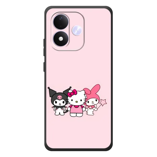 Чехол с рисунком «Куроми Мелоди Китти» для Xiaomi Redmi Note 17 Чехол с рисунком «Куроми Мелоди Китти» для Xiaomi Redmi Note 17