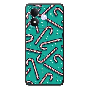 Силиконовый бампер на рождество для Xiaomi Redmi Note 17 (Леденцы)
