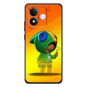 Чохол Бравл Старс для Xiaomi Redmi Note 17 (LEON в кофті)
