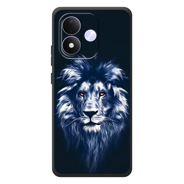 Чехол с рисунком «Лев - синий» для Xiaomi Redmi Note 17