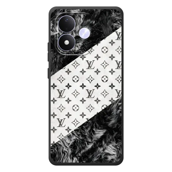 Чехол с рисунком «LV на белом» для Xiaomi Redmi Note 17