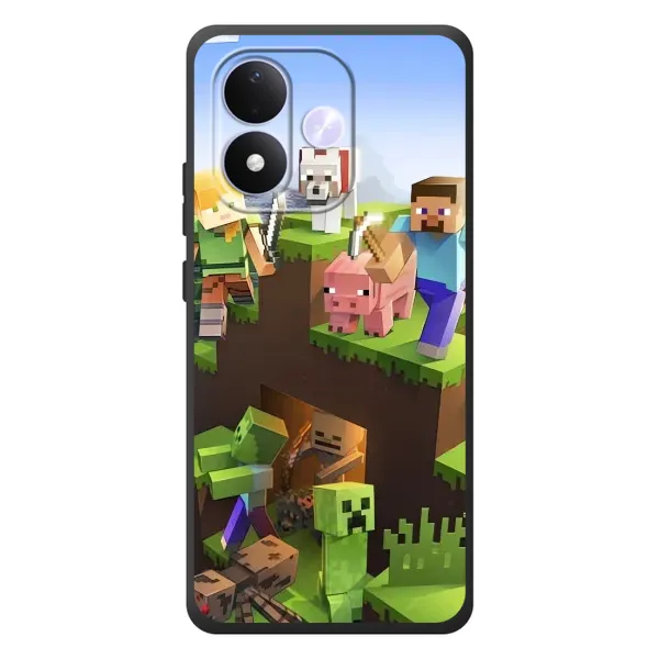 Чехол с рисунком «Майн-крафт» для Xiaomi Redmi Note 17 Чехол с рисунком «Майн-крафт» для Xiaomi Redmi Note 17
