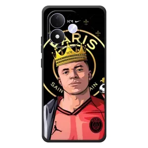 Чехол (TPU) с Футболистом на Xiaomi Redmi Note 17 (Mbappe King)