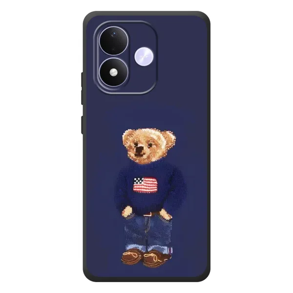 Чехол с рисунком «Мишка USA» для Xiaomi Redmi Note 17