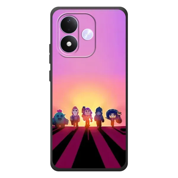 Чехол с рисунком «Персонажи в закате» для Xiaomi Redmi Note 17 Чехол с рисунком «Персонажи в закате» для Xiaomi Redmi Note 17