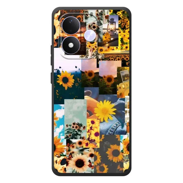 Чехол с рисунком «Подсолнуховый дизайн» для Xiaomi Redmi Note 17