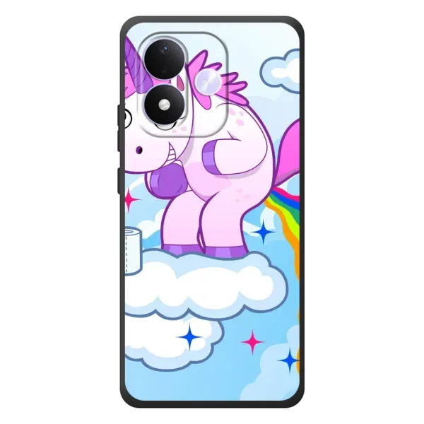 Чехол с рисунком «Радуга единорожка» для Xiaomi Redmi Note 17 Чехол с рисунком «Радуга единорожка» для Xiaomi Redmi Note 17