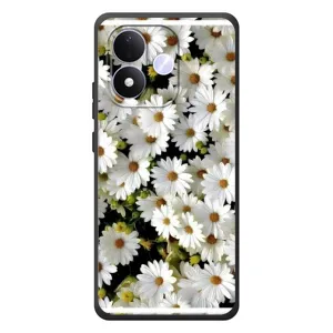 Чехол с ромашками на Xiaomi Redmi Note 17 (Рамка в ромашках)