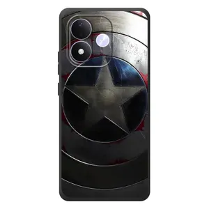 Чехол с Щитом Капитана Америки на Xiaomi Redmi Note 17 (Ретро Щит Капитана)