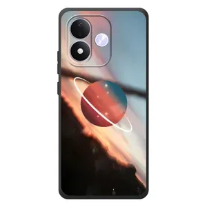 Чехол (ТПУ) с планетами на Xiaomi Redmi Note 17 (Сатурн)