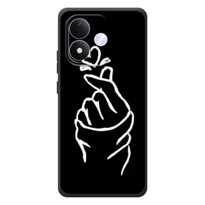 Чехлы (Знак сердечка) на Xiaomi Redmi Note 17 (Сердце на черном)