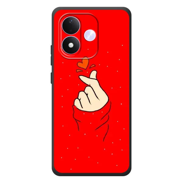 Чехол с рисунком «Сердце на красном» для Xiaomi Redmi Note 17