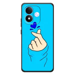 Чехлы (Знак сердечка) на Xiaomi Redmi Note 17 (Сердце на синем)