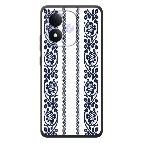 Чехол с рисунком «Синяя вышиванка» для Xiaomi Redmi Note 17 Чехол с рисунком «Синяя вышиванка» для Xiaomi Redmi Note 17