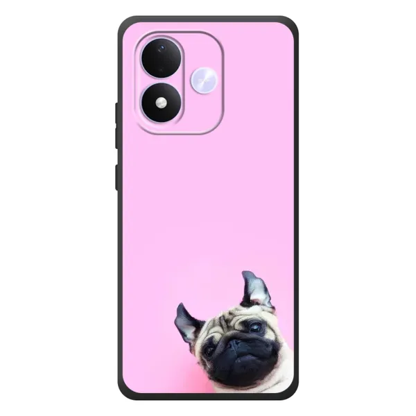 Чехол с рисунком «Собака на розовом» для Xiaomi Redmi Note 17 Чехол с рисунком «Собака на розовом» для Xiaomi Redmi Note 17