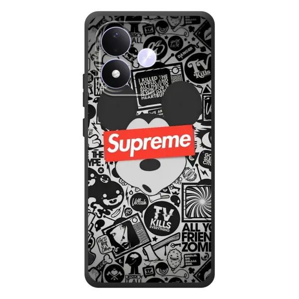 Чехол с рисунком «Supreme Маус» для Xiaomi Redmi Note 17 Чехол с рисунком «Supreme Маус» для Xiaomi Redmi Note 17