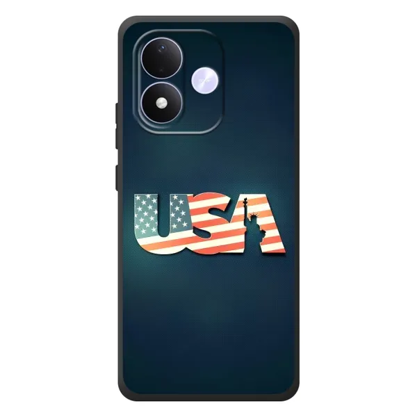 Чехол с рисунком «USA» для Xiaomi Redmi Note 17 Чехол с рисунком «USA» для Xiaomi Redmi Note 17