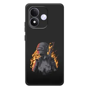 Чохол з картинкою "Герой Pubg" на Xiaomi Redmi Note 17 (В полум'ї)