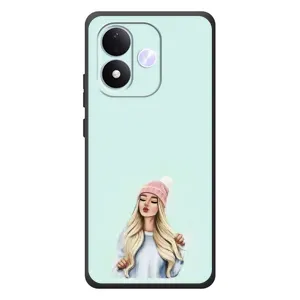Силіконовый Чохол на Xiaomi Redmi Note 17 з картинкой Модных девушек (В шапці)