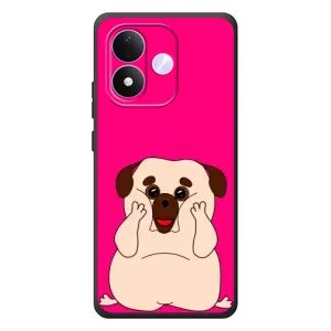 Чехол (ТПУ) Милые собачки для Xiaomi Redmi Note 17 (Веселый Мопсик)