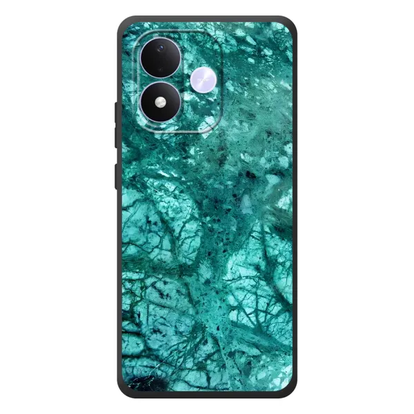 Чехол с рисунком «Зеленый мрамор» для Xiaomi Redmi Note 17