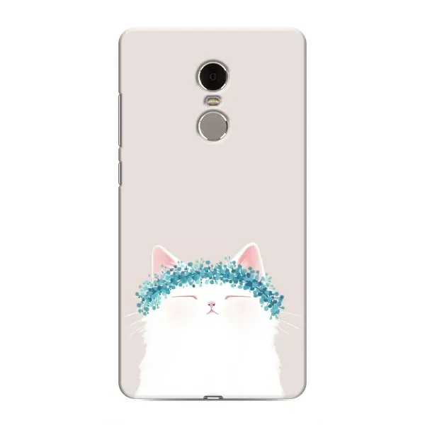 Чехол с рисунком «Белый котик» для Xiaomi Redmi Note 4 Чехол с рисунком «Белый котик» для Xiaomi Redmi Note 4