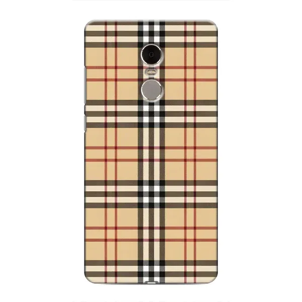 Чехол с рисунком «Burberry стиль» для Xiaomi Redmi Note 4 Чехол с рисунком «Burberry стиль» для Xiaomi Redmi Note 4