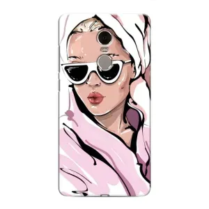 Чехол с картинкой Модные Девчонки Xiaomi Redmi Note 4 (Девушка в халате)