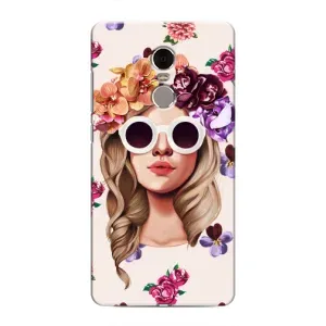Чехол с картинкой Модные Девчонки Xiaomi Redmi Note 4 (Девушка в очках)