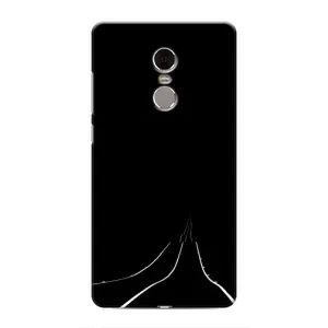 Чехол с картинками на черном фоне для Xiaomi Redmi Note 4 (Дорога)