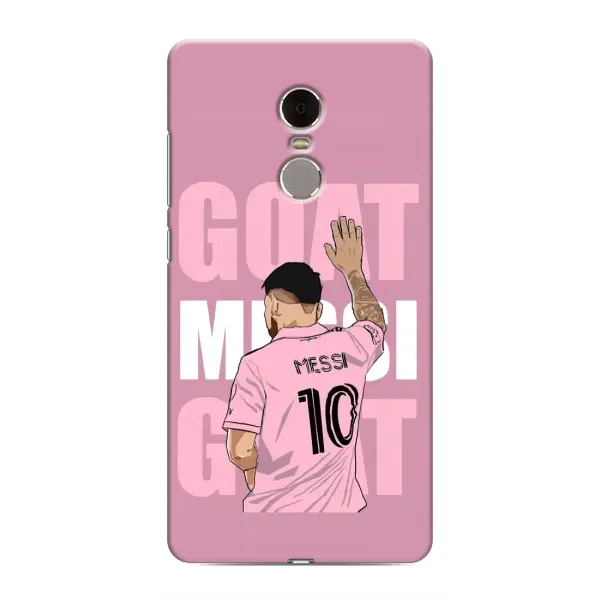 Чехол с рисунком «GOAT MESSI» для Xiaomi Redmi Note 4 Чехол с рисунком «GOAT MESSI» для Xiaomi Redmi Note 4