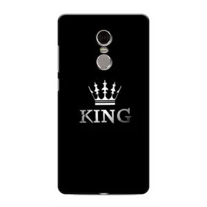 Чехол (Корона на чёрном фоне) для Редми Нот 4 (KING)