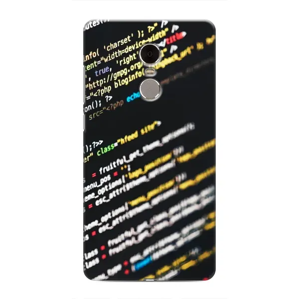 Чехол с рисунком «Код» для Xiaomi Redmi Note 4 Чехол с рисунком «Код» для Xiaomi Redmi Note 4