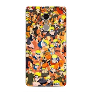 Чохли з принтом НАРУТО на Xiaomi Redmi Note 4 (Коллаж Наруто)
