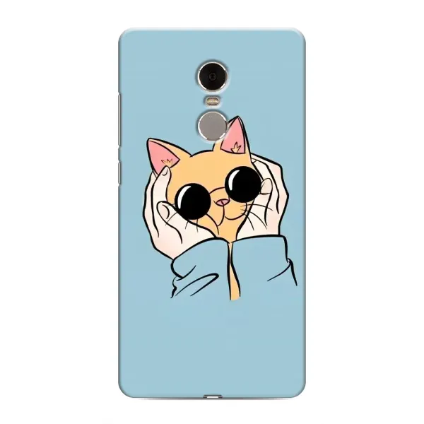 Чехол с рисунком «КОТИК в очках» для Xiaomi Redmi Note 4 Чехол с рисунком «КОТИК в очках» для Xiaomi Redmi Note 4