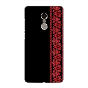 Силіконовый Чохол на Xiaomi Redmi Note 4 (Червона вишиванка)