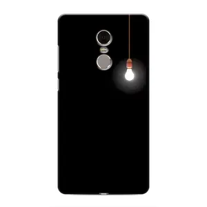 Чехол с картинками на черном фоне для Xiaomi Redmi Note 4 (Лампочка)
