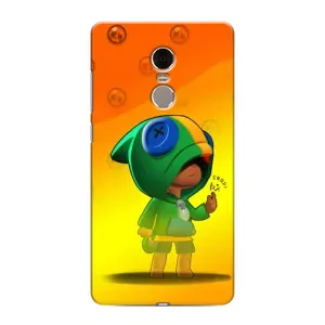 Чехол Бравл Старс для Xiaomi Redmi Note 4 (LEON в кофте)