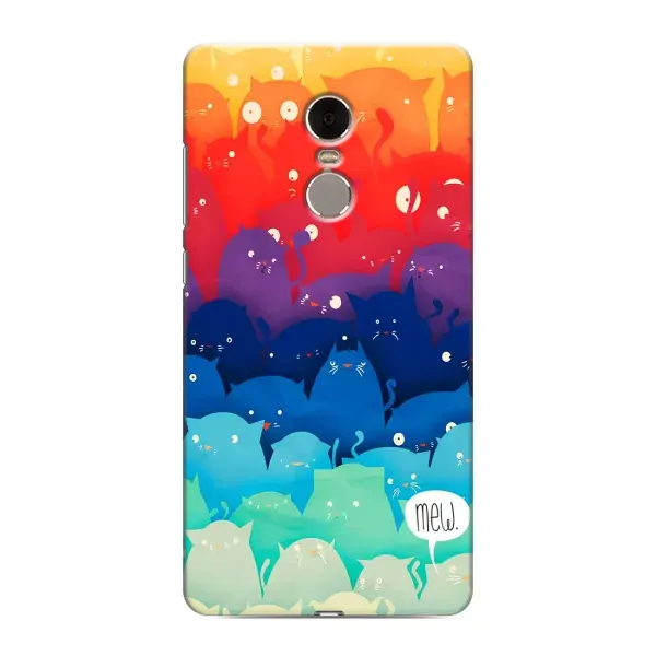 Чехол с рисунком «Mew» для Xiaomi Redmi Note 4