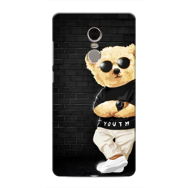 Чехол с рисунком «Мишка в очках» для Xiaomi Redmi Note 4 Чехол с рисунком «Мишка в очках» для Xiaomi Redmi Note 4