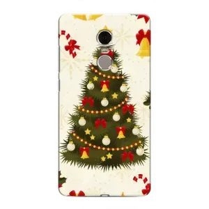 Чехол Новогодняя Елка на Xiaomi Redmi Note 4 (Новогодний принт)