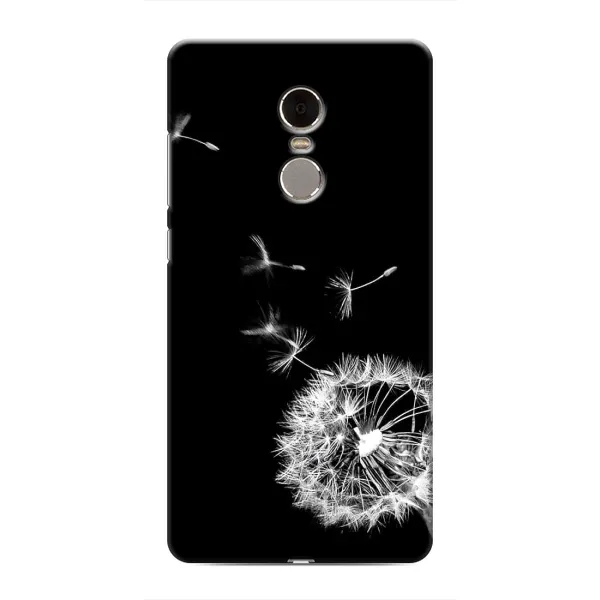 Чехол с рисунком «Одуванчик на чёрном» для Xiaomi Redmi Note 4 Чехол с рисунком «Одуванчик на чёрном» для Xiaomi Redmi Note 4