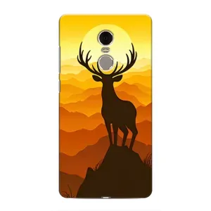 Чохли з зображенням різних тварин на Xiaomi Redmi Note 4 (Силует Оленя)